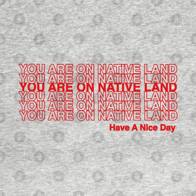 YOU ARE ON NATIVE LAND. by Skidskunx